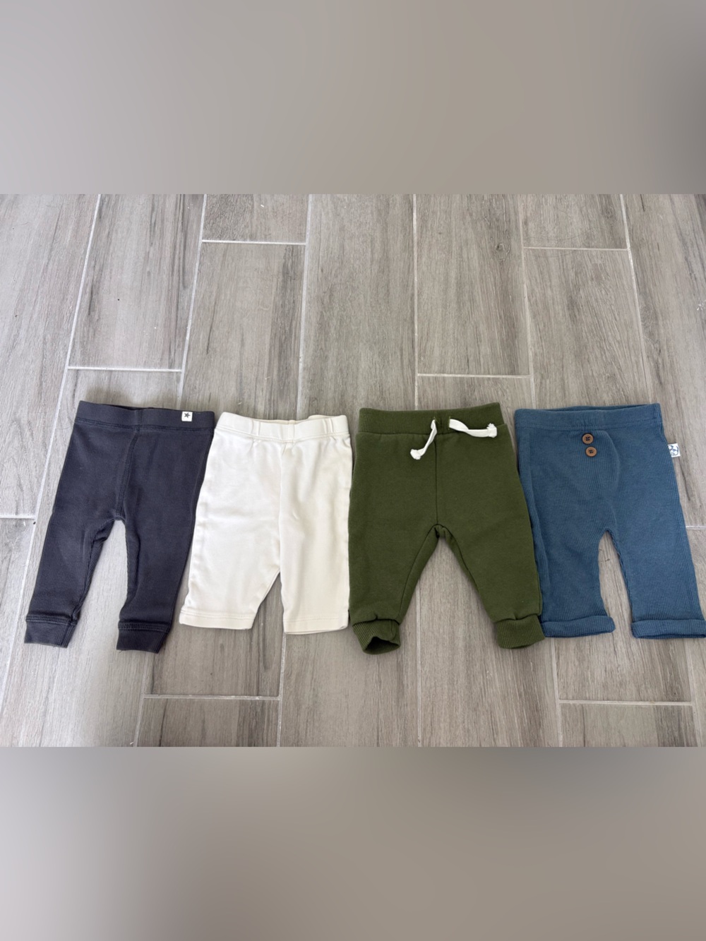 ZARA MONICA & ANDY 4pc Earthy Neutral Pants Bundle 0-3M